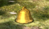Screenshot of the Danger Chime in Pikmin 2's Treasure Hoard.