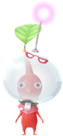 A Red Pikmin wearing "Koppaite Space Suit" decor. The design of the suit is based on Brittany.