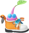 A Winged Special Decor Pikmin with Sneaker Keychain decor from Pikmin Bloom.