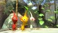 A Red, a Yellow and a White Pikmin.