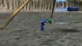 Finding the first Blue Pikmin in Pikmin (bud).