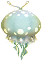 An artwork of the Lesser Spotted Jellyfloat from Pikmin