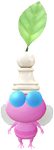 A Winged Special Decor Pikmin with Chess Piece decor from Pikmin Bloom.