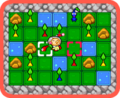 A screenshot of the "Plucking Pikmin" game.