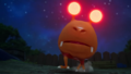 A Bulborb with glowing red eyes, seen during the night expeditions.