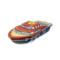 Icon for the Unfloatable Boat, from Pikmin 4's Treasure Catalog.