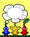 The Pikmin standee design.