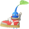 A Blue Decor Pikmin in Sneaker decor. Not used in-game as of update v50.0.