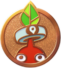 The first Decor Pikmin badge from Pikmin Bloom.