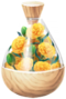 A full jar of yellow carnation petals from Pikmin Bloom.