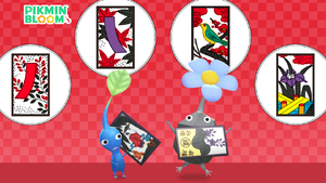Promotional image for the 2024 Flower Card Event in Pikmin Bloom.
