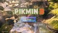 The title screen in Pikmin 3.