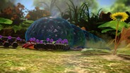 The Armored Mawdad's corpse being dragged by Pikmin.