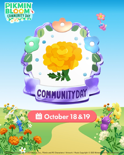 Promotional image for the October 2025 Community Day.
