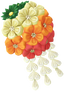 "Tsumami-Kanzashi Hairpin (Orange)" Mii head item part in Pikmin Bloom.