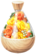 A full jar of yellow rose petals from Pikmin Bloom.