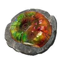 Icon for the Newtolite Shell, from Pikmin 4's Treasure Catalog.