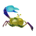 A render of a Peckish Aristocrab from Pikmin 4.