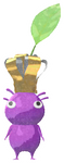 Lifelog artwork of a Purple Restaurant Decor Pikmin with Chef Hat decor from Pikmin Bloom.