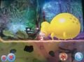 The Stuffed Bellbloom in Below the Ice, right next to Olimar.