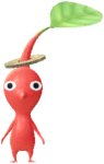 A Red Pikmin with Coin decor.
