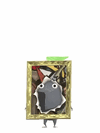 An animation of a Rock Pikmin with a Picture Frame from Pikmin Bloom.