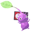Lifelog artwork of a Purple Special Decor Pikmin with Hanafuda Card (Volume 1) decor from Pikmin Bloom.