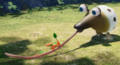 A Whiptongue Bulborb in Pikmin 4's Piklopedia
