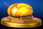 The trophy for an Iridescent Glint Beetle in the Wii U version of Super Smash Bros. for Nintendo 3DS and Wii U.