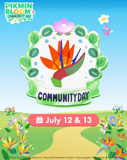 Promotional image for the July 2025 Community Day.