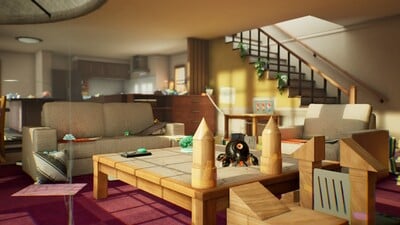 The first shot of the Hero's Hideaway's introduction cutscene.