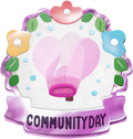 Cyclamen Community Day badge from Pikmin Bloom.
