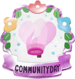Cyclamen Community Day badge from Pikmin Bloom.