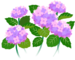 In-game texture for red hydrangea flowers on the map.