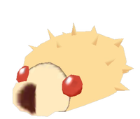 An unused variant in Hey! Pikmin, the Togedo_rot. It is a variant of the Speargrub.