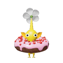 Icon for the Tasty-Tube Yellow Pikmin, from Pikmin 4's Decopedia.