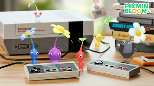 Promotional image for the 2025 Nintendo Consoles Event in Pikmin Bloom.