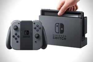 The Nintendo Switch console.