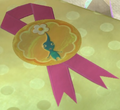 A ribbon with a Blue Pikmin found within the level.