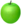 A green apple, one of Pikmin Bloom's large fruits.