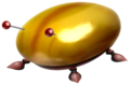 Artwork of the Iridescent Glint Beetle from Pikmin 2.