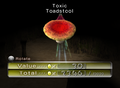 The Toxic Toadstool being analyzed.