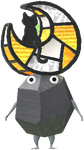A Rock Special Decor Pikmin with Halloween: Stained Glass decor from Pikmin Bloom.