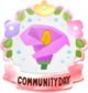 Community Day badge for the Calla Lily Community Day.