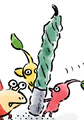 The Fleeting Art Form being carried by Pikmin as seen in the "Taste Test" comic.