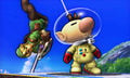 Olimar in the 3DS version of the game.