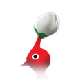 The icon for a Red Pikmin in the bud stage in Pikmin 1 (Nintendo Switch).