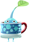 An Ice Café Decor Pikmin with Coffee Cup decor from Pikmin Bloom.