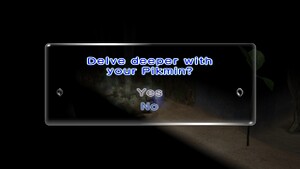 The sublevel confirmation menu in Pikmin 2.