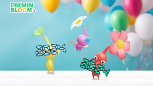 Promotional image for the 2024 Glasses Throwback Event in Pikmin Bloom.